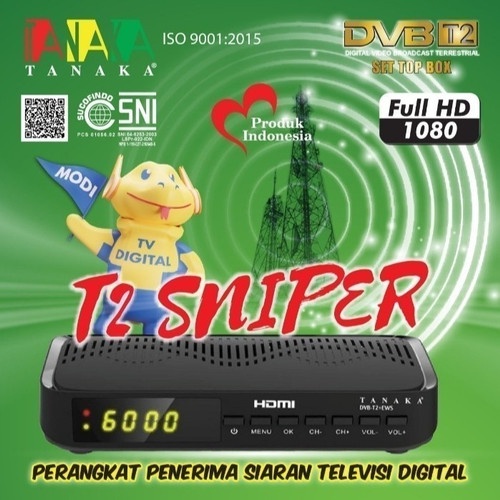 STB Digital DVB T2 Merek Tanaka Type T2 Sniper