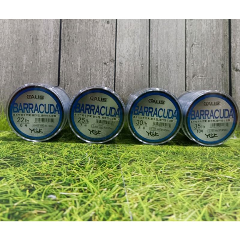 Senar YGK BARRACUDA | Nylon | Monofilament | Galatama | Laut | Gulungan 1/8 Spool | Made in Japan