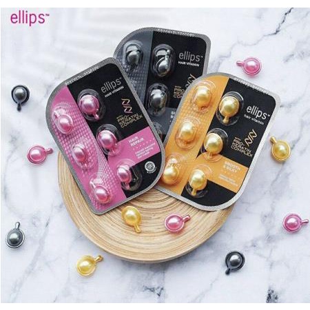 * NCC * Ellips Hair Vitamin Rambut Pro Keratin Elips Blister - Tidak Perlu Dibilas