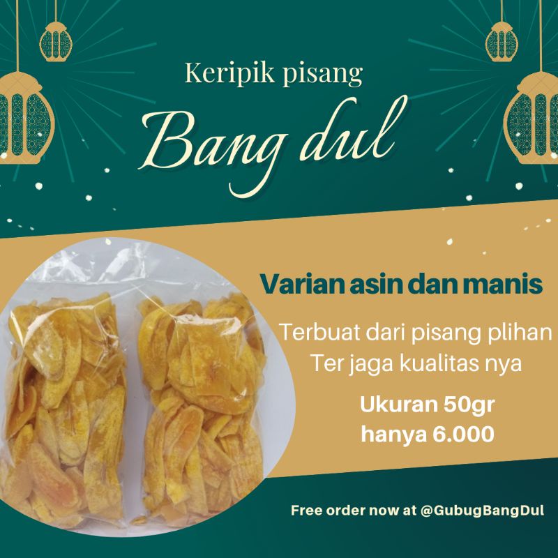 

keripik pisang asin dan manis