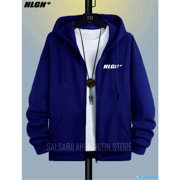 SWEATER HOODIE ZIP DISTRO Pria Wanita Jumper Premium Bahan Fleece Tebal