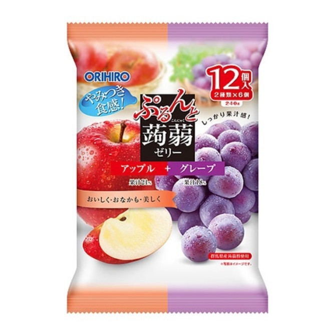 

Orihiro Apple & Grape Konyaku Jelly / Jeli Rasa Apel dan Anggur 240 Gr