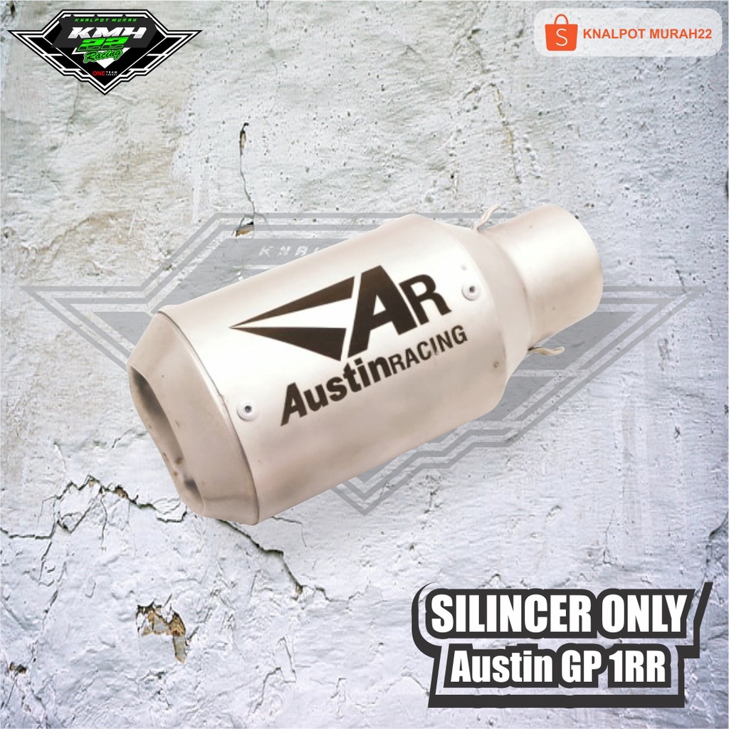 Silincer Knalpot Austin Racing GP 1RR Sandblast berkualitas