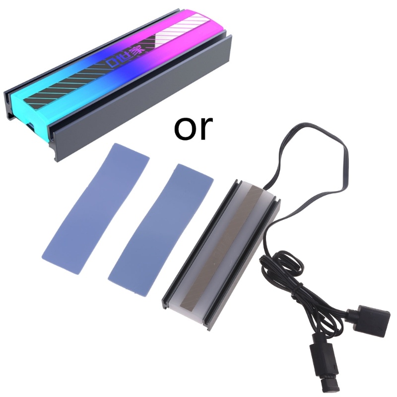 Bt Untuk M.2 2280penyejuk Heatsink SSD Heatsink ARGB Pendingin Thermal Pad 5V 3Pin Radi
