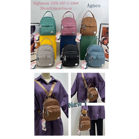 TAS 3in1 MINI SIGHMON WANITA TERBARU 107 "AGNES"