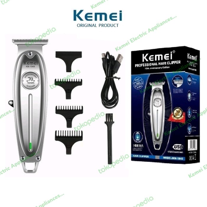 Alat Cukur Rambut Kemei Km-1949 Hair Clipper Detailer Kemei Km 1949