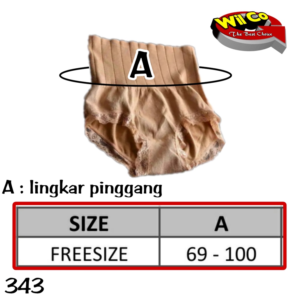 K343 - CELANA KORSET MUNAFIE FREE SIZE HARGA PER 1 PCS