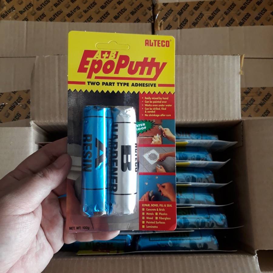 Lem Epo Putty Alteco Lem porting 100 gram