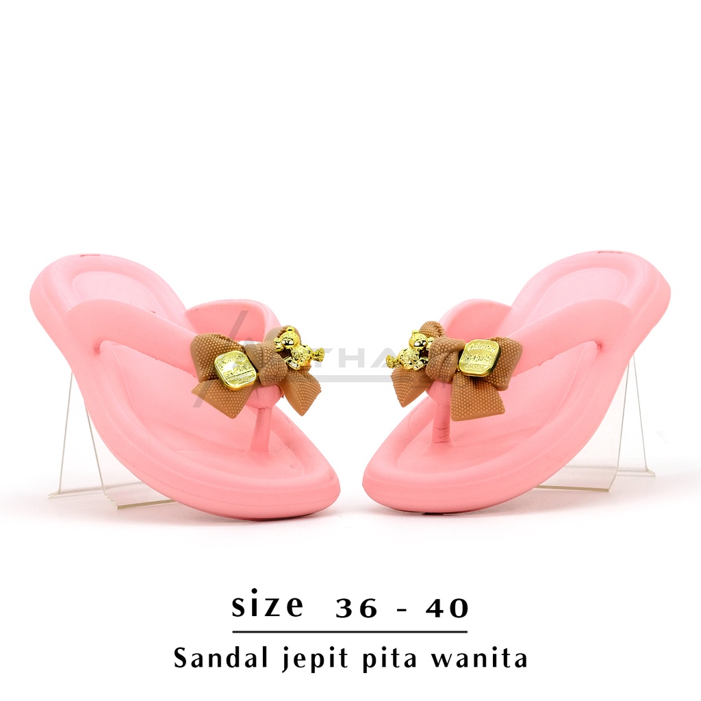 Arthand - Sandal Wanita Model Jepit Jelly Pita Kekinian New