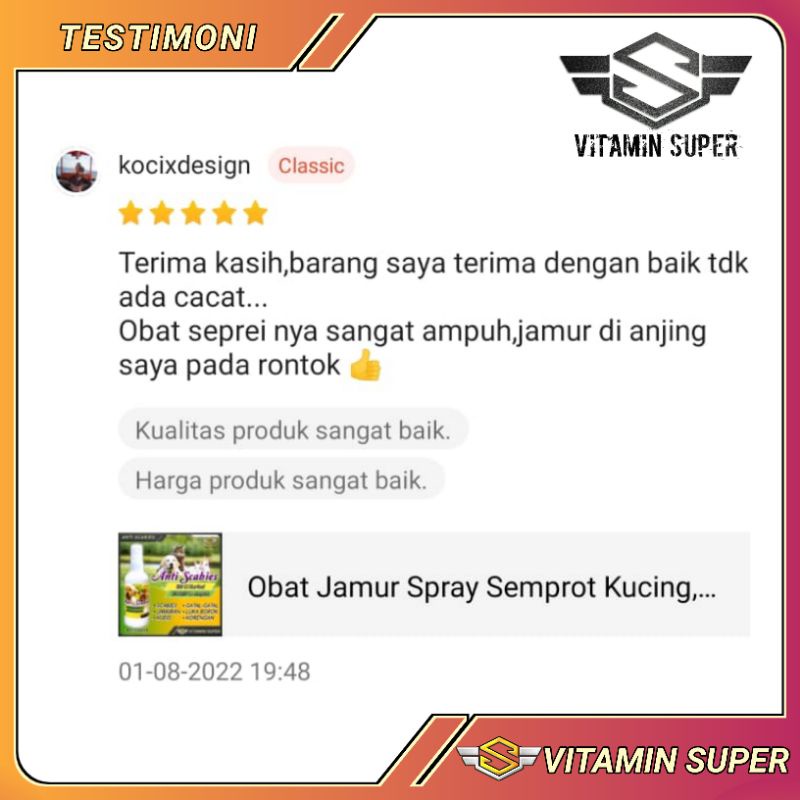 Obat Jamur Spray Semprot Kucing, Kelinci dan Anjing | Obat Scabies, Jamur, Ringworm, Demodex, Impetigo, Kudis, Koreng, Gatal gatal dan Luka