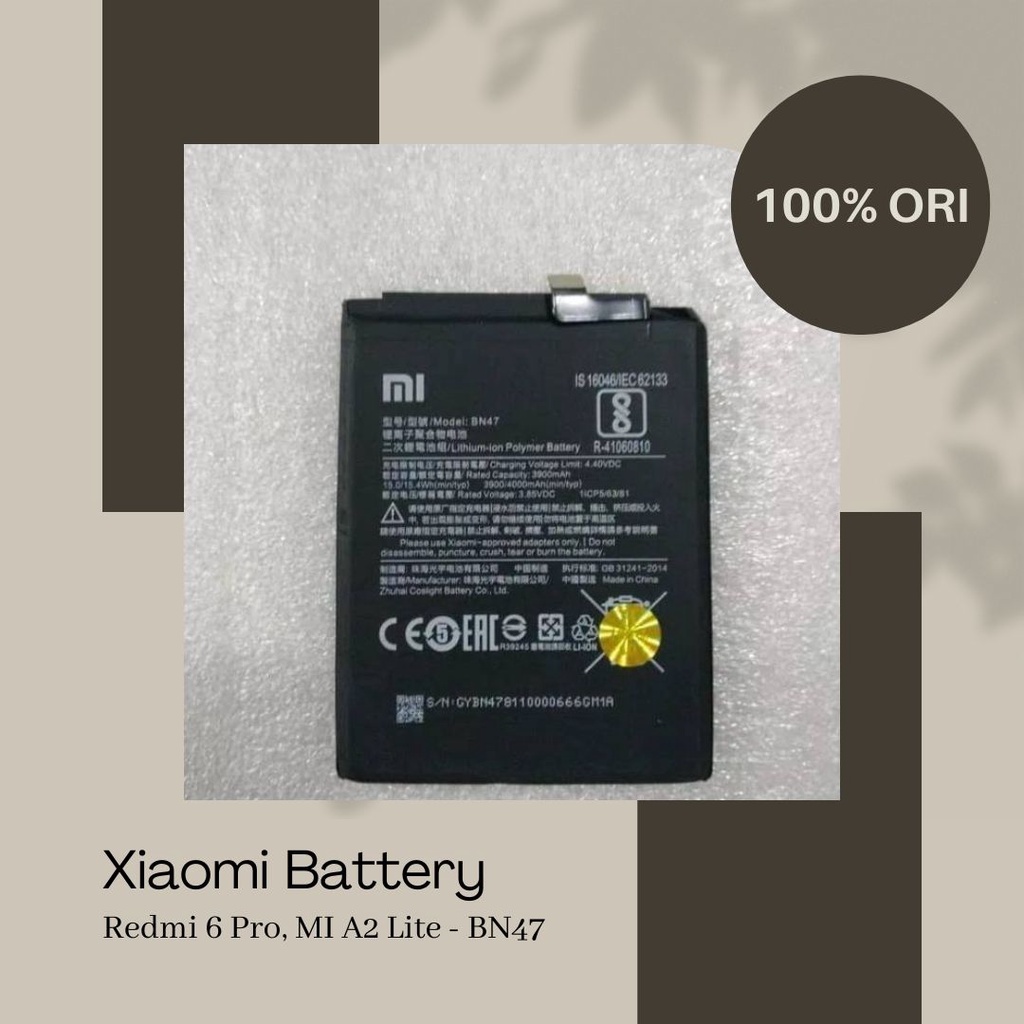 Battery Original 100% Xiaomi Redmi 4X / Redmi 3 / BM47 TOP Baterai Batre REDMI
