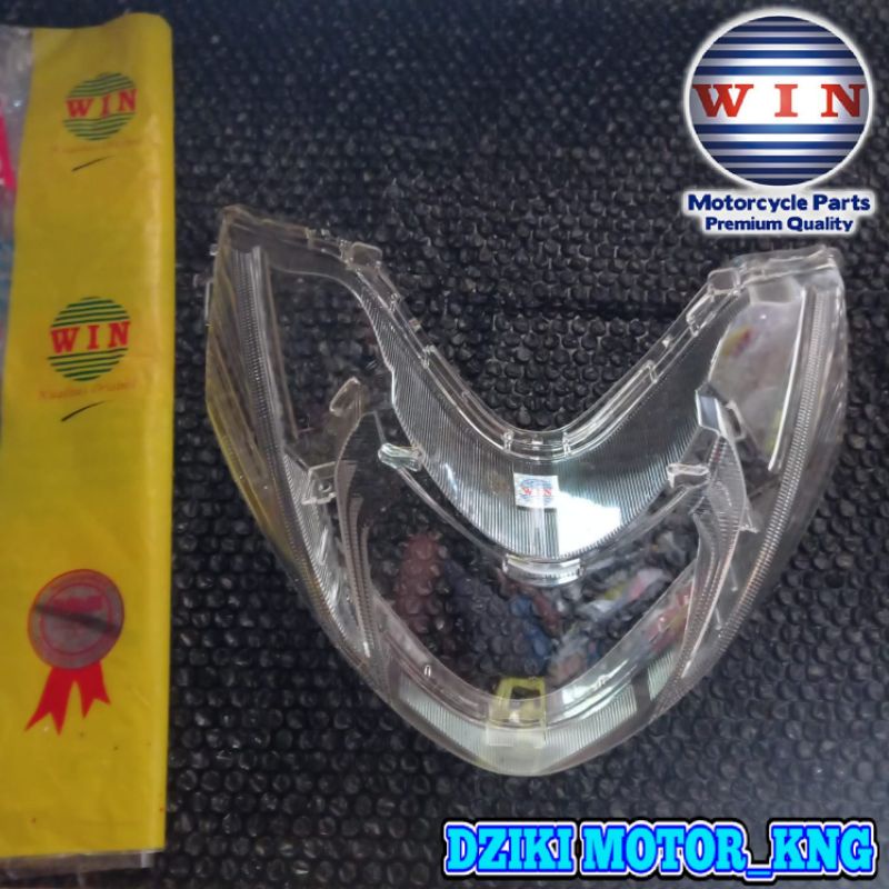 Kaca Mika Lampu Depan Yamaha Mio M3 Mio Z Merek WIN Mika Lampu Depan Mio M3