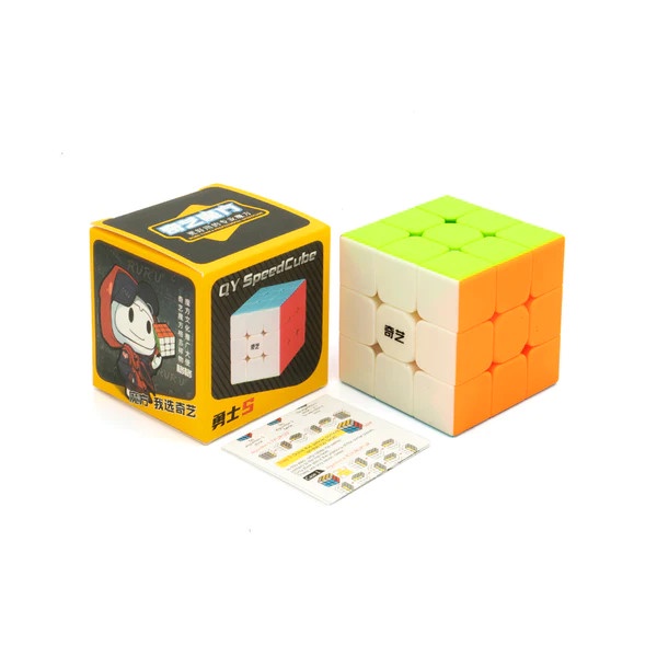 Rubik 3x3 Qiyi Warrior S Stickerless Bright - Rubik 3X3 Qiyi Murah