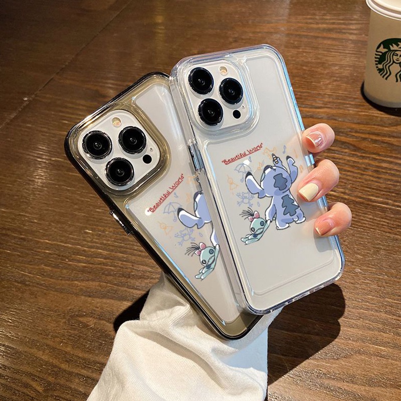 IPHONE Casing Ponsel Lembut Lucu Kompatibel Untuk Iphone14 11 13 12 Pro XS Max X XR 7 8 6S Plus Silcon Transparan Casing Tahan Guncangan TPU Cover