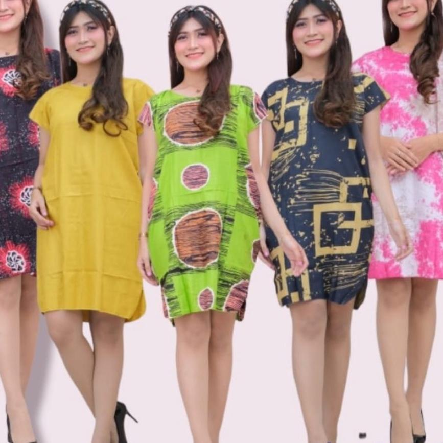 『Perdana』 Daster midi grosir /Daster 119 rb dapat 10 / Daster MIDI random