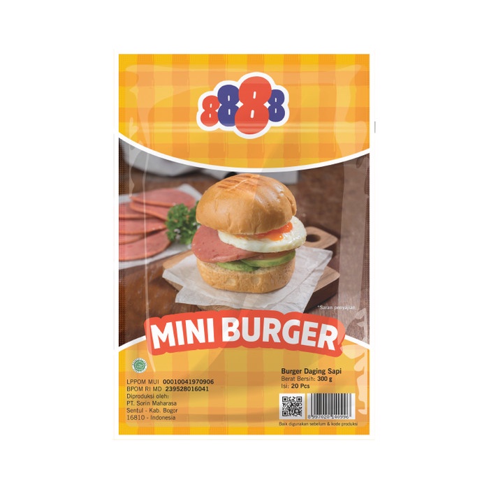 

8888 Beef Burger Mini isi 20