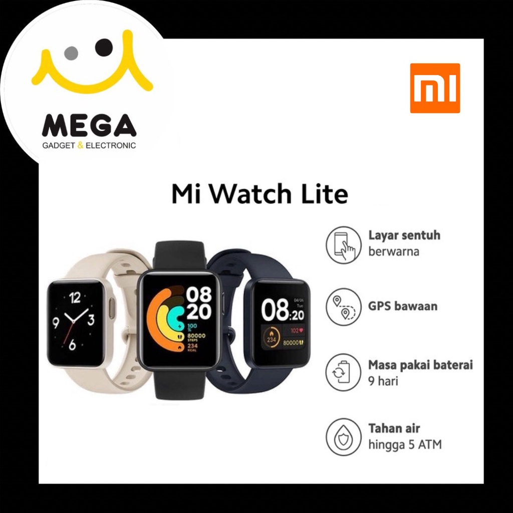 Xiaomi Mi Watch Lite Smartwatch Garansi Resmi Xiaomi Indonesia