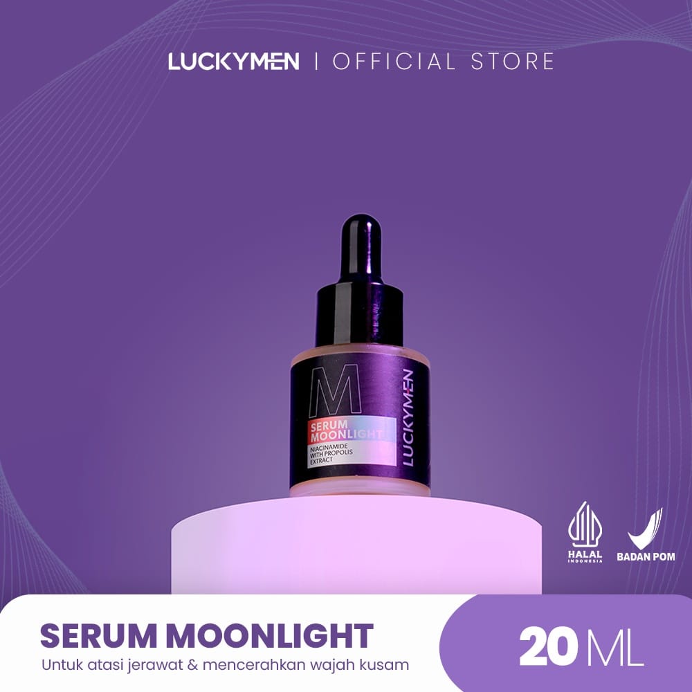 LUCKYMEN Serum Moonlight - Mencerahkan dan Mengobati Jerawat