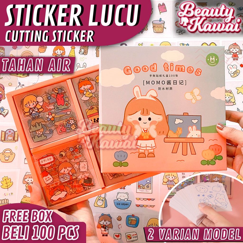 Stiker Lucu Anak Cutting Sticker Bening Dekorasi DIY