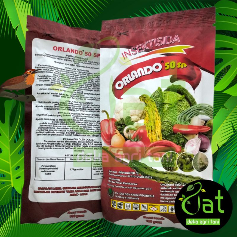 INSEKTISIDA ORLANDO 50SP 100GRAM bahan aktif METOMIL 50%