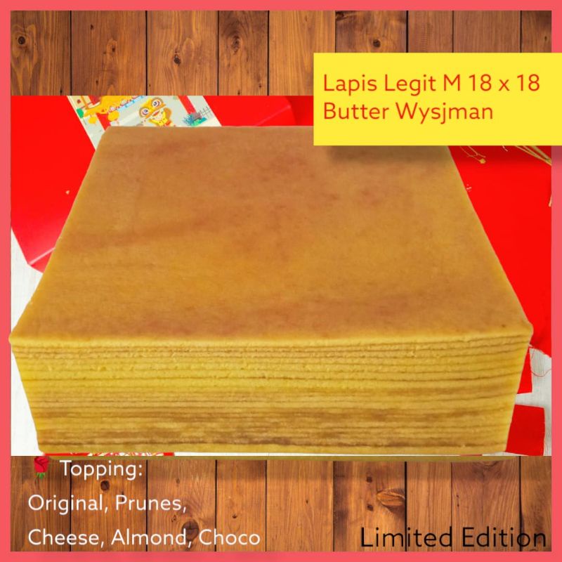 

Lapis legit butter WISMAN WYSJMAN wysman 18 x 18 Free topping