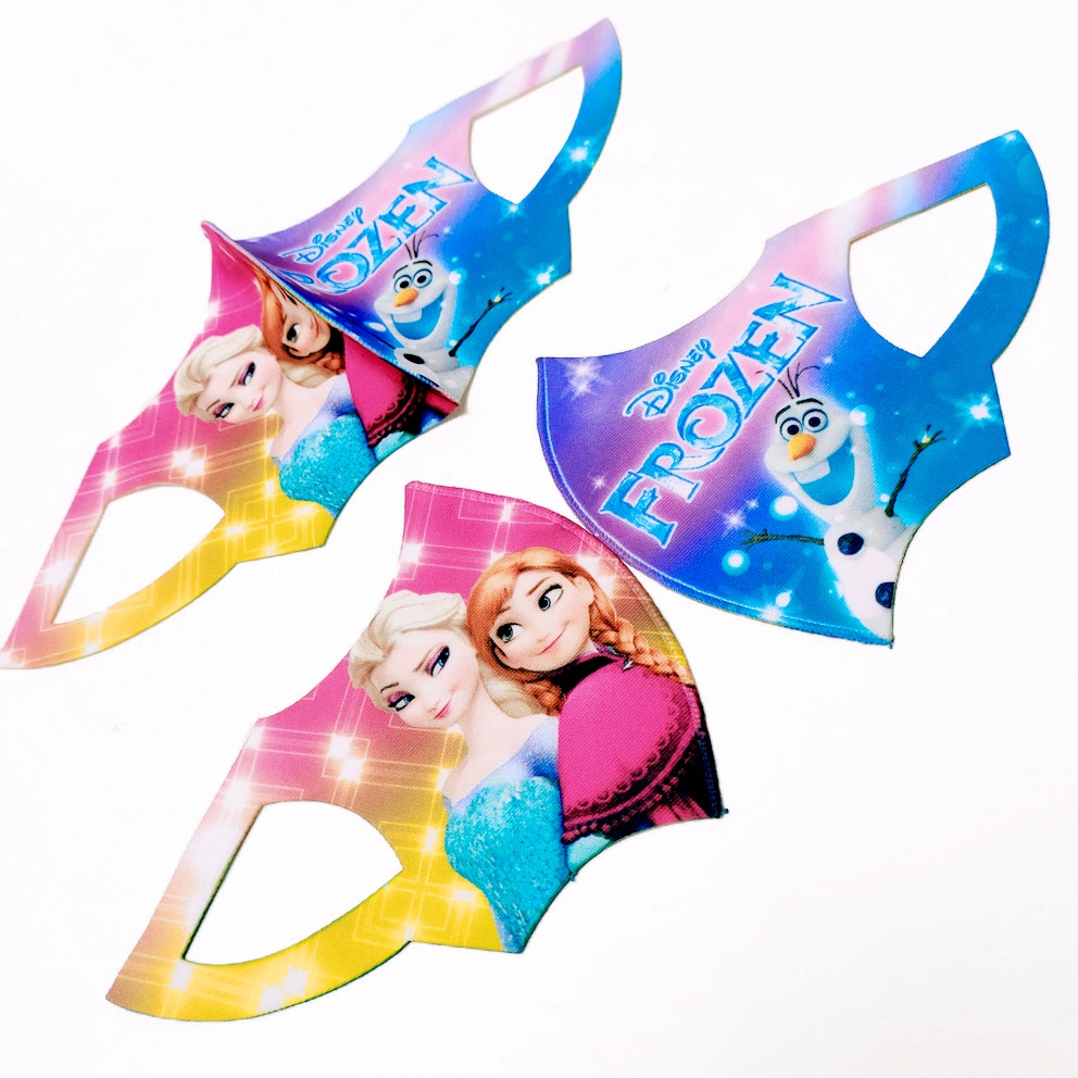Masker Anak Bahan SCUBA PREMIUM Karakter Princess Superhero