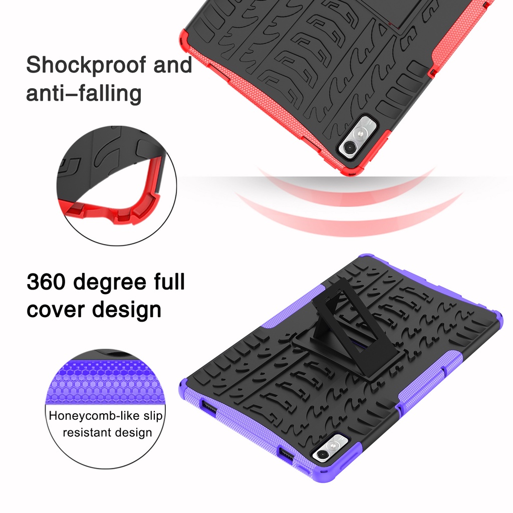 Untuk Lenovo Tab P11 2nd Generation 11.5 (2023)/Xiaoxin Pad Plus 2023 TB-350 11.5 inch Tablet Cover Fashion Dazzle Kickstand Case Adjustable Stand Shockproof Protection Casing