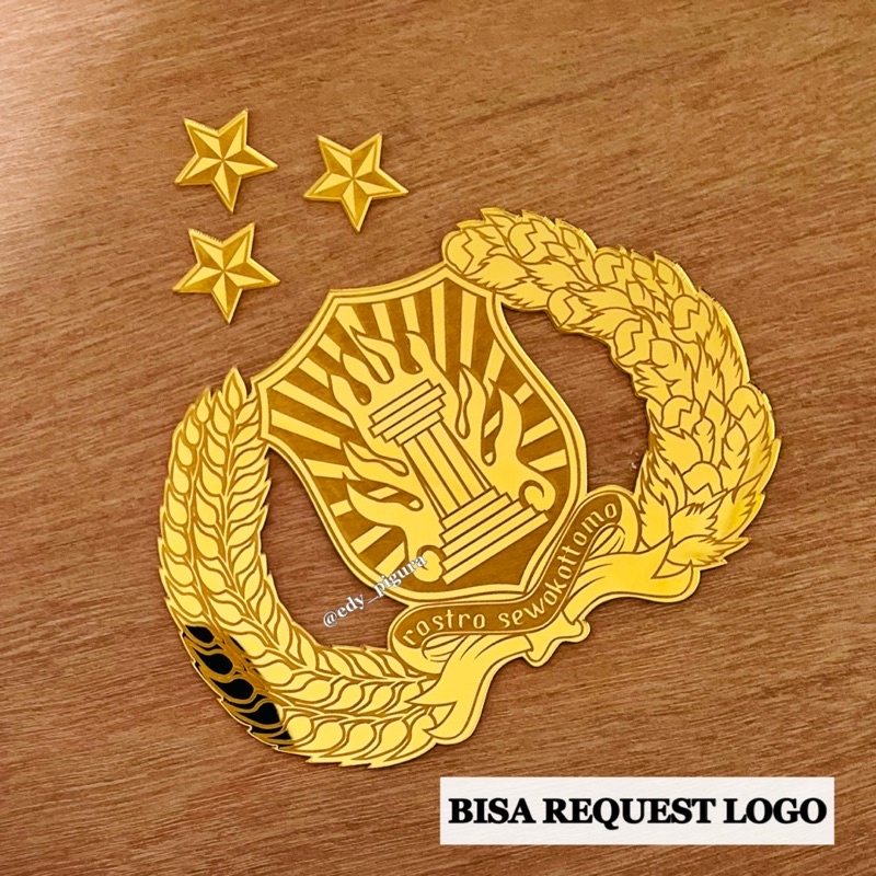 logo akrilik instansi bahan mahar