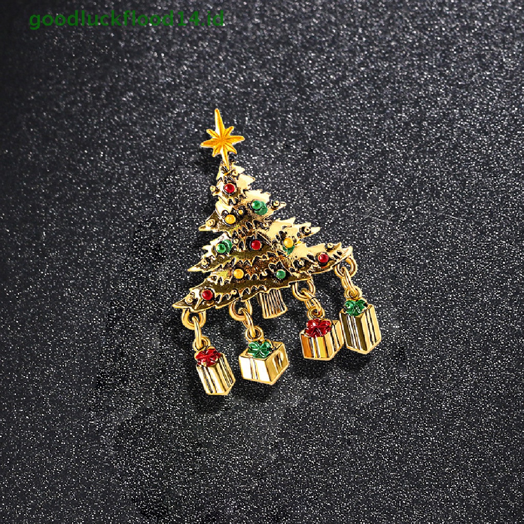 [GOOGFOUR] Berlian Imitasi Natal Bros Festivel Pin Enamel Bros Perhiasan Wanita Dan Pria Unisex Aksesoris Hadiah Tahun Baru [TOP]