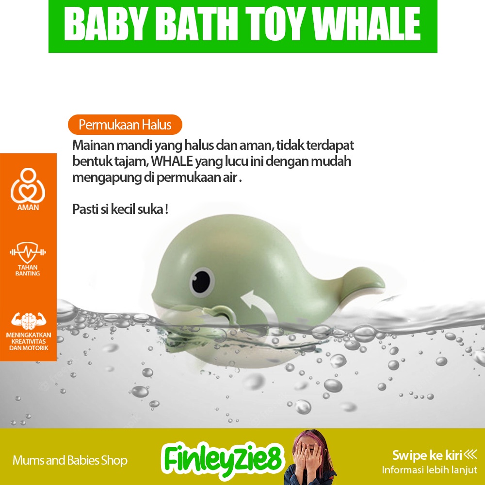 Mainan Air Mandi Ikan Paus / Mainan Air Anak / Mainan Air Bayi / Mainan Mandi Bayi / Mainan Mandi anak Bayi / Mainan Mandi