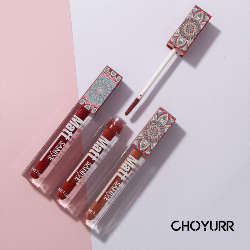 【COD】SANIYE Fashion Girls Matte Lip Gloss Liquid Lip Tint Matte Lipcream Tahan Air Lipstik Waterproof-CH