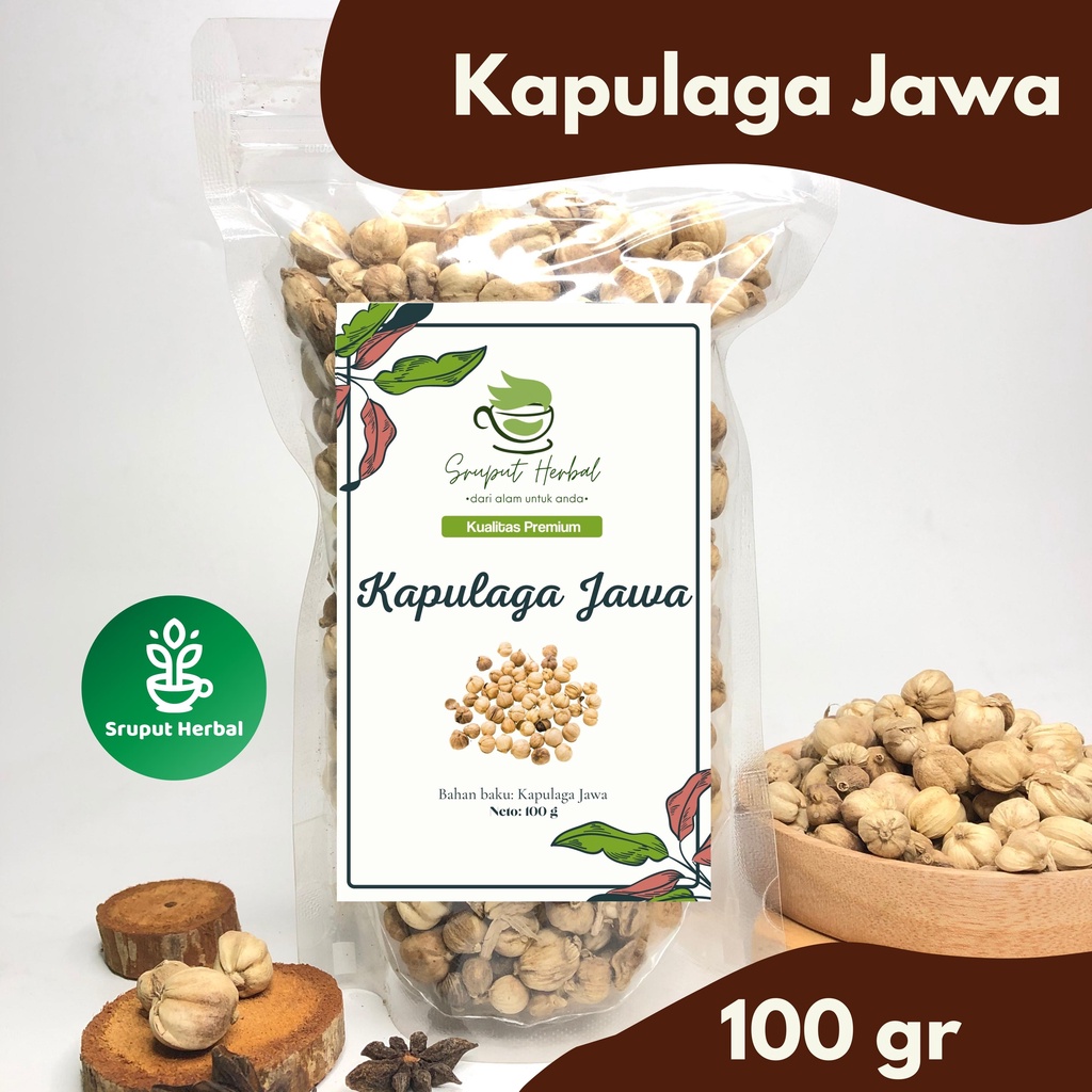 100gr Kapulaga Jawa / True Cardamom / Rempah Kualitas Premium Sruput Herbal [COD]