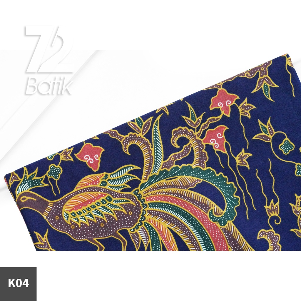 KAIN BATIK PREMIUM Bahan Katun Motif Burung Pohon Kering Biru 722740 Cap 72 Jarik Jarit Samping Kebat Panjang Batik Katun Modern Premium Bahan Seragam Batik Pernikahan Kantor Keluarga Murah Kamen Jadi Batik Bali Lembaran - 3