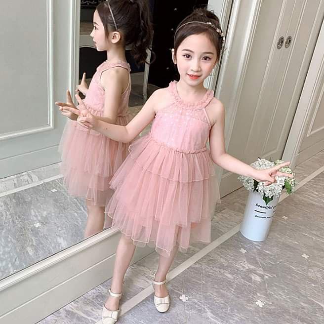 Dress Anak Perempuan Soft Tutu Polkadot