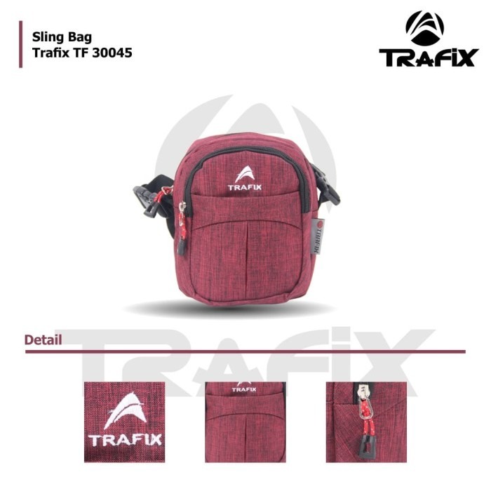 [KLIKTAS] Tas Selempang Pria Gaul 2 in 1 TRAFIX- TF 30045 - Sling Bag Modern