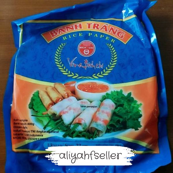 

Best Seller !! Banh Trang Rice Paper 22 cm 5 lembar / Kulit Lumpia Vietnam / Spring Roll / Kulit Lumpia Vietnam Rice Paper / rice roll spring roll