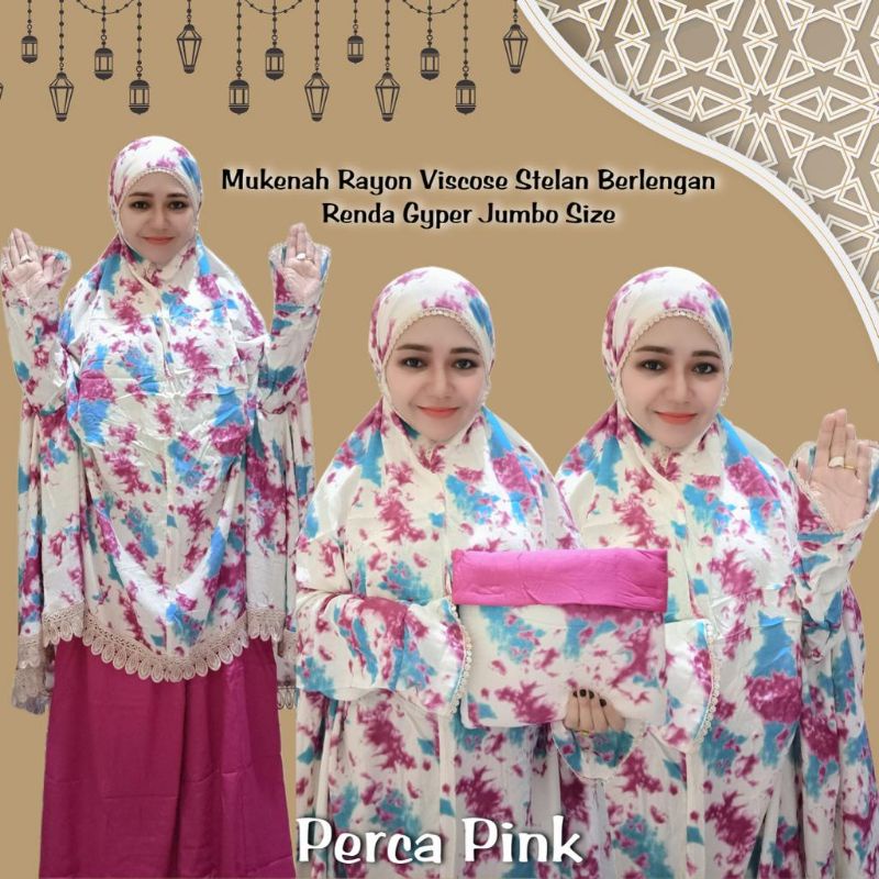 MUKENA RAYON VISCOSE STELAN BERLENGAN RENDA GYPER