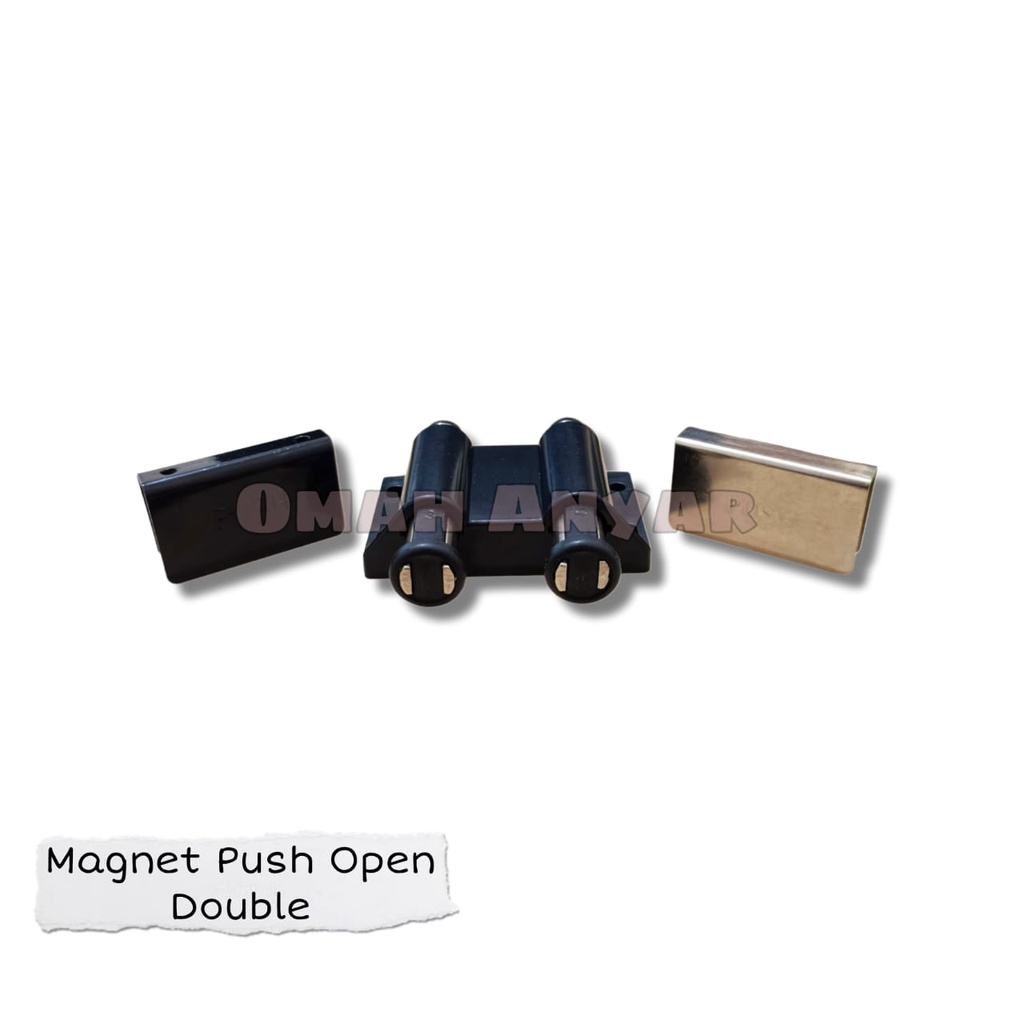 Magnet Push Open Single Double Lemari Kaca Buffet TV Huben MS MD