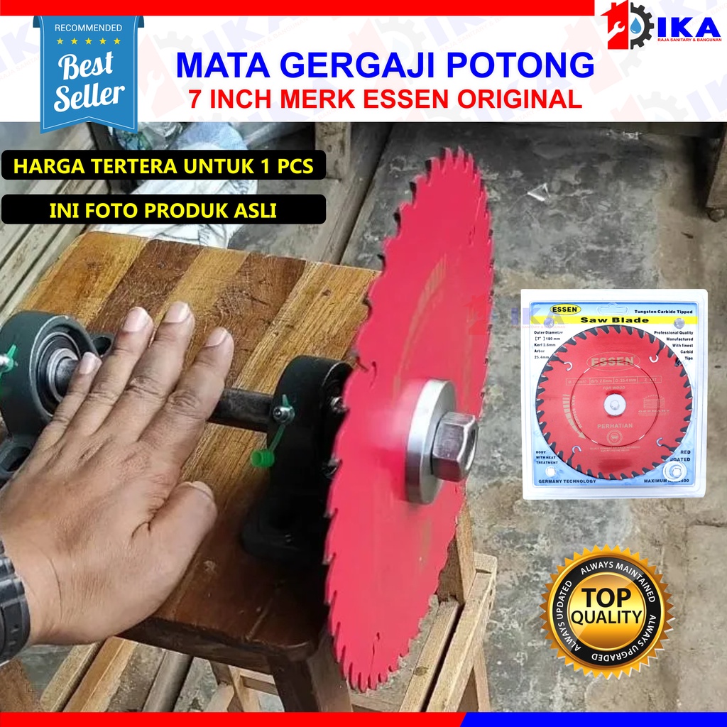 ESSEN Mata Pisau Potong Kayu 7 x 40T - Wood Circular Saw Blade / Mata Potong Kayu TERMURAH!