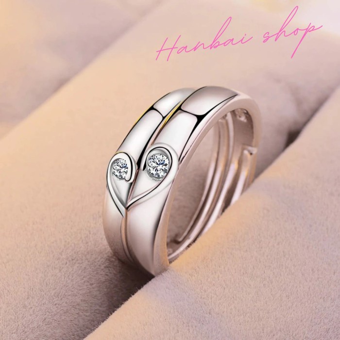 Cincin Silver/Cincin Tunangan/Cincin Couple S 925