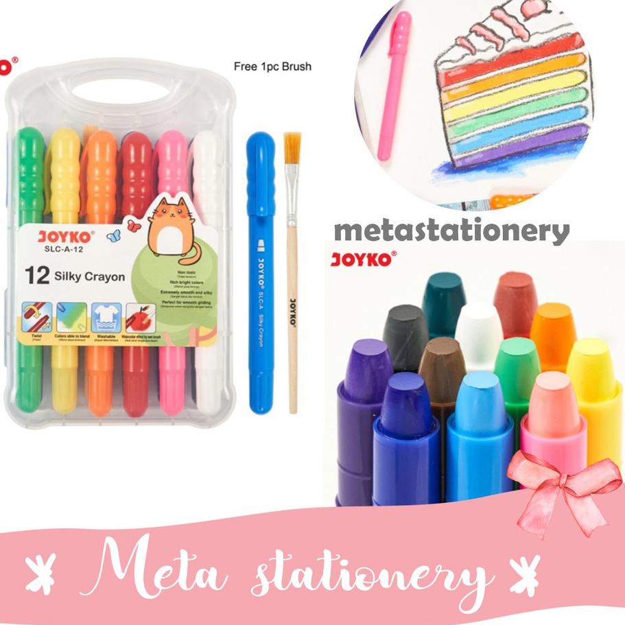 

Update ル Silky Crayon / Krayon Halus Joyko S-A-12 Colors