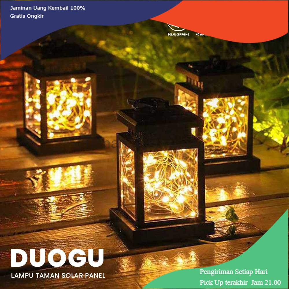 TD - LMP DUOGU Lampu Taman Solar Panel Garden Decoration Warm White - EM302