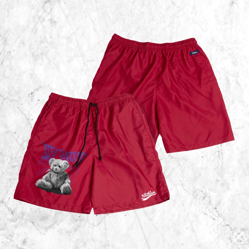 FORTGLASS Boxer BEAR GROOVY Celana Pendek Pria Dewasa Kolor Cowok Santai Parasut