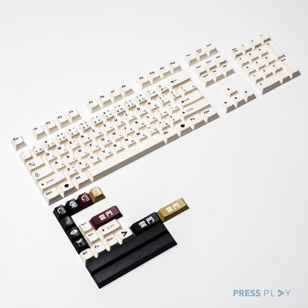 Press Play Shirakawa PBT Dye Sub Keycap Set 122 Keys Japanese Root