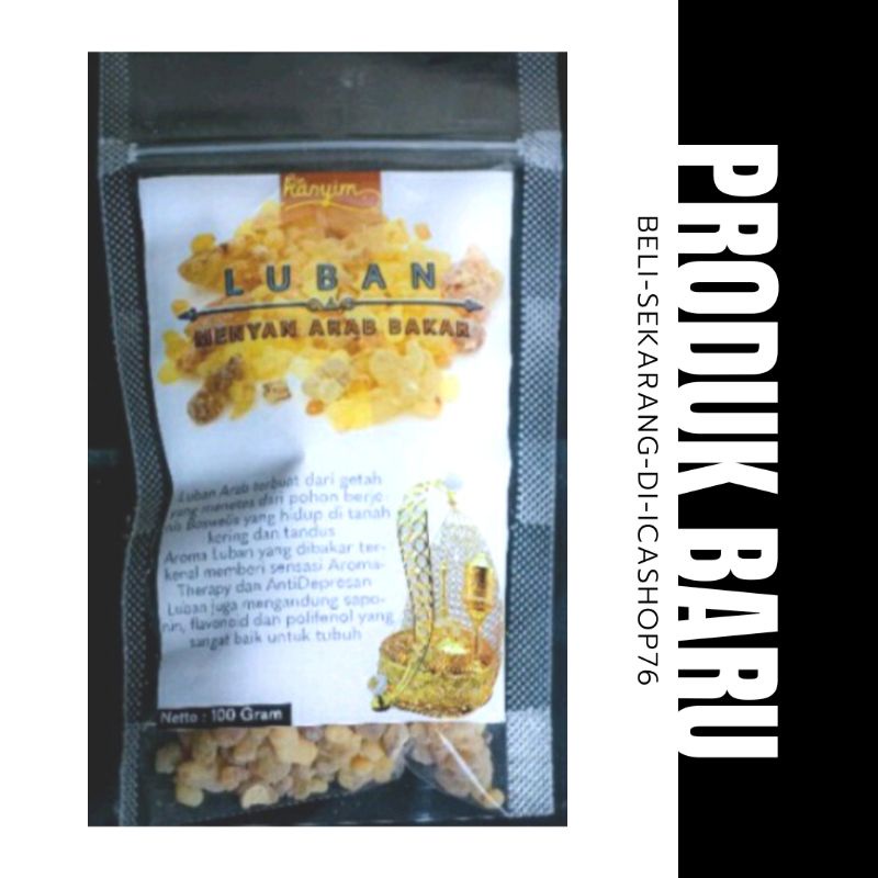 LUBAN TARIM ORIGINAL / Menyan Arab Bakar 100gram