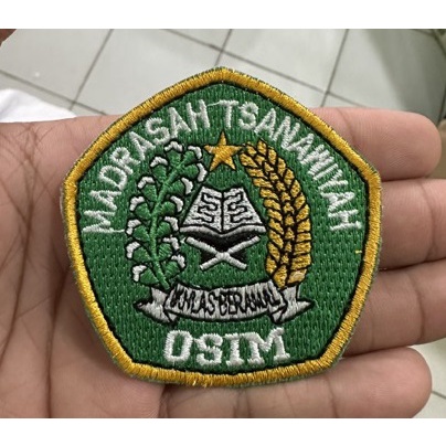 Badge MTs OSIS/OSIM Madrasah Tsanawiyah (full bordir/block)