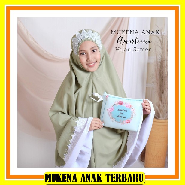 Mukena Tanggung Umur 8 - 16 / Mukena Remaja Rayon / Cod Mukena Anak Bahan Rayon Pusat Mukena Indones
