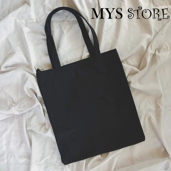 TOTEBAG HITAM POLOS KANVAS UKURAN 30X40 (LIMITED)