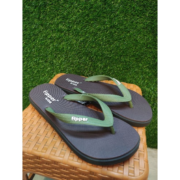 Fipper Wide Brown/Black/Green