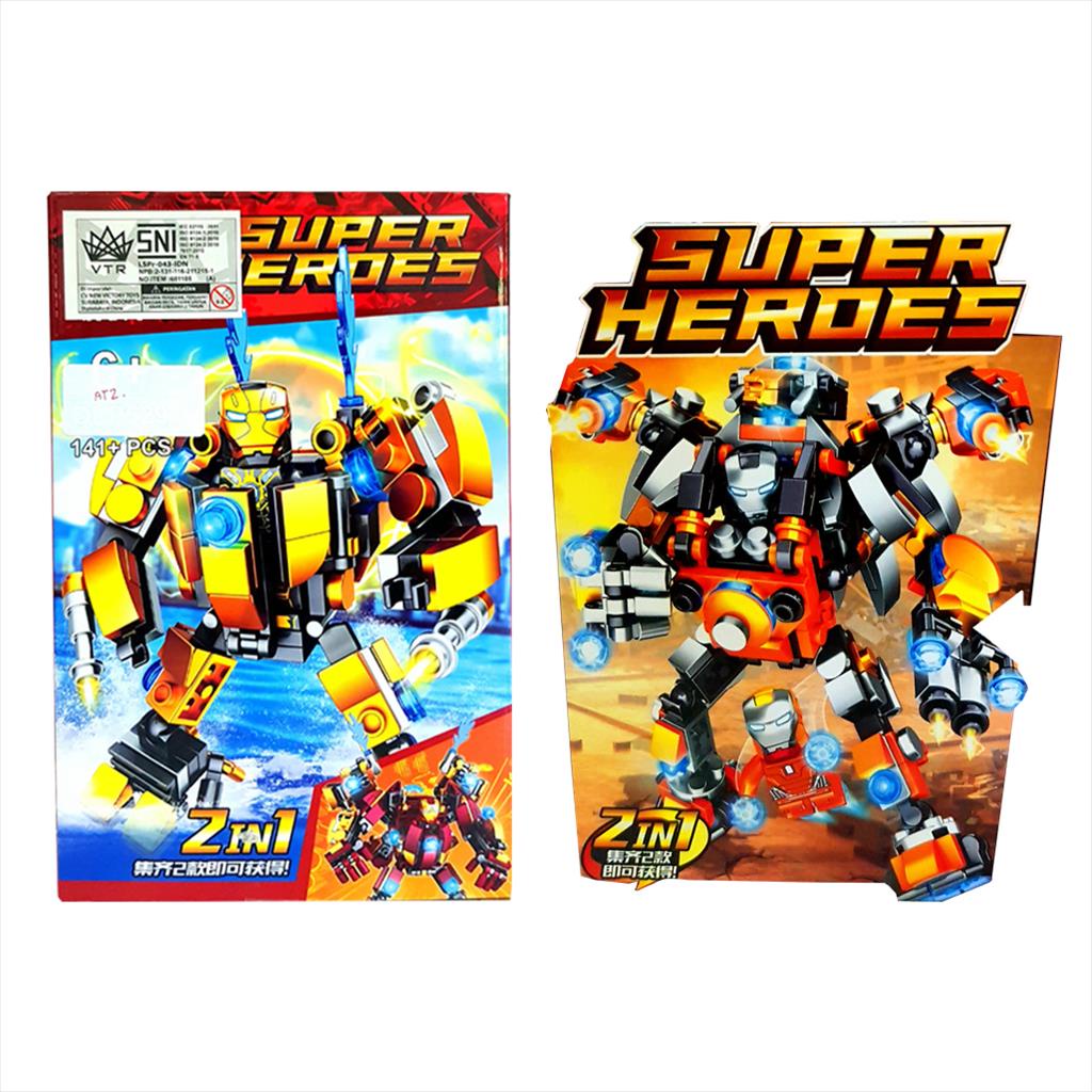 Mainan Edukasi Block Super Hero/Block Miniatur Hero